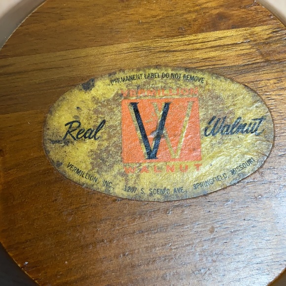 Vintage Vermillion Inc. walnut bowl - Picture 5 of 8